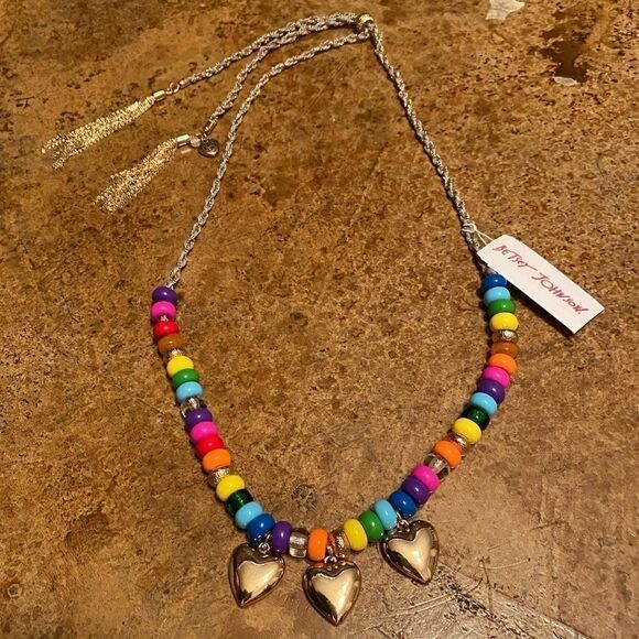 Betsey johnson Rainbow Bead adjustable necklace - Picture 8 of 8